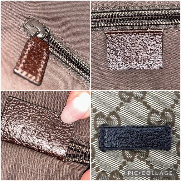 (SOLD) Gucci Brown Monogram Canvas Hobo Messenger Cross-Body Bag - Picture 13 of 16